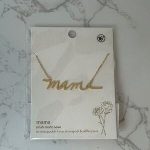 Gold 'Mama' Necklace